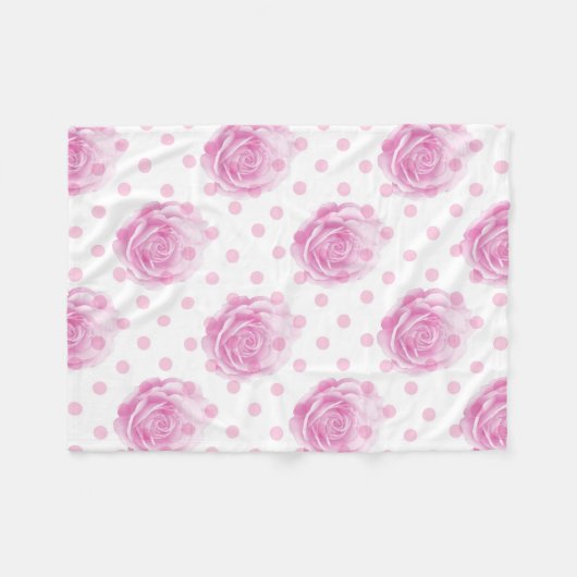 Hübsche Rosa Fleecedecke (Vorderseite (Horizontal))
