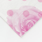 Hübsche Rosa Fleecedecke (Ecke)