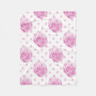 Hübsche Rosa Fleecedecke