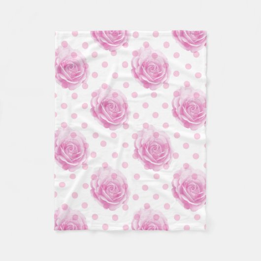 Hübsche Rosa Fleecedecke (Vorderseite)