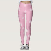 Hübsche Rosa-Flora-Leggings Leggings (Vorderseite)