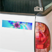 Hübsche rosa Fraktal-Blume Autoaufkleber (Auf Lkw)