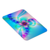 Hübsche rosa fraktale Blume Magnet (Rechte Seite)