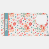 Hübsche Rosa Frühlingsblumen Muster Inspirivity Case-Mate iPhone Hülle (Rückseite (Horizontal))