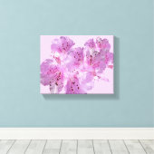 Hübsche rosa Frühlingsblüte blumengeschmückt moder Leinwanddruck (Insitu (Holzboden))