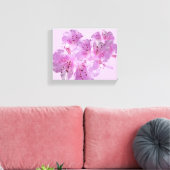 Hübsche rosa Frühlingsblüte blumengeschmückt moder Leinwanddruck (Insitu (Wohnzimmer))