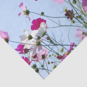 Hübsche rosa Frühlingswiesenblumen Seidenpapier (Ausschnitt)