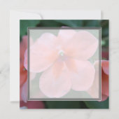 Hübsche Rosa-Garten-Blume Blanche Hochzeit, Party, Einladung (Vorderseite)