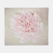 Hübsche rosa Gartennelke durch JoMazArt Fleecedecke (Vorderseite (Horizontal))
