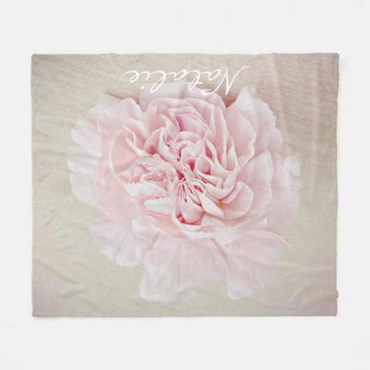 Hübsche rosa Gartennelke durch JoMazArt Fleecedecke (Vorderseite (Horizontal))