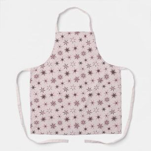 Hübsche rosa Geo-Sterne - Muster. Schürze