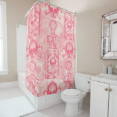 Hübsche rosa Gift-Flasche Duschvorhang (Beispiel)