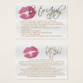 Hübsche Rosa Glitzer Lips 2 - Anwenden (Vorne & Hinten)