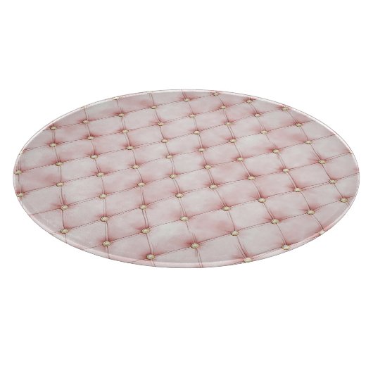 Hübsche rosa Gold Quadrate Schneidebrett (Ecke)