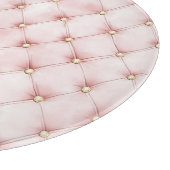 Hübsche rosa Gold Quadrate Schneidebrett (Ecke)