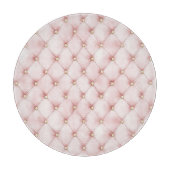 Hübsche rosa Gold Quadrate Schneidebrett (Vorderseite)