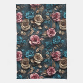 Hübsche Rosa-Gold-Rose Geschirrtuch (Vertikal)