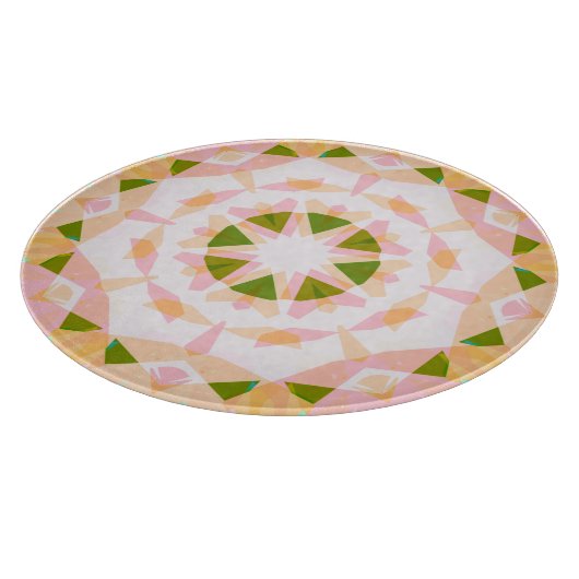 Hübsche Rosa Happy Green Summer Star Dopamin Dekor Schneidebrett (Ecke)