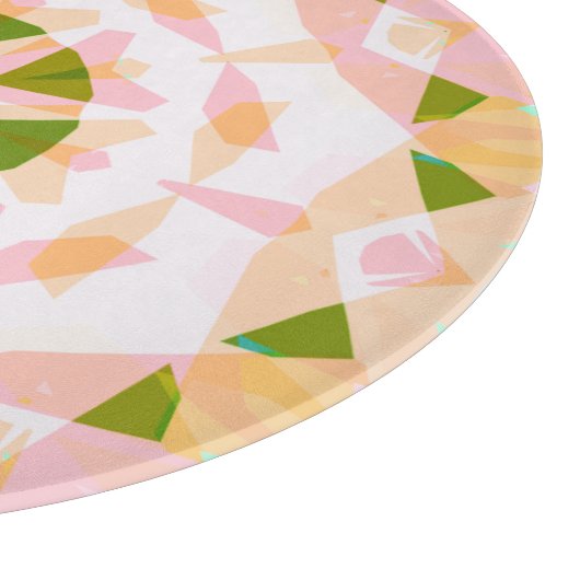 Hübsche Rosa Happy Green Summer Star Dopamin Dekor Schneidebrett (Ecke)