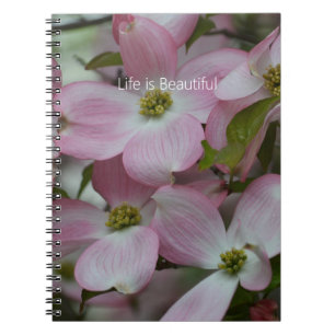 Hübsche rosa Hartriegelblüten (meine Fotografie) Notizblock