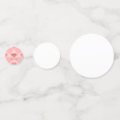 Hübsche rosa Herzen Abschlussfeier Konfetti (Rückseiten)