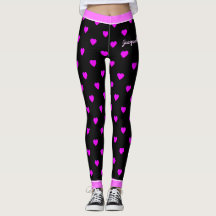 Hübsche rosa Herzen auf BLACK