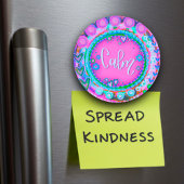 Hübsche rosa Herzen beruhigen Trendy Moderner Spaß Magnet