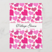 Hübsche rosa Herzen für Bachelorette oder Braut