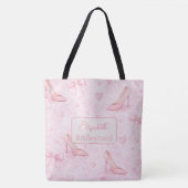 Hübsche rosa High Heel Brautjungfer Tasche (Vorderseite)