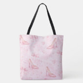 Hübsche rosa High Heel Brautjungfer Tasche (Rückseite)
