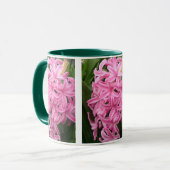 Hübsche rosa Hyazinthen Blume 3 Tasse (Vorderseite Links)