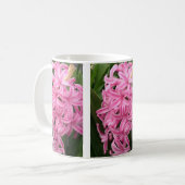 Hübsche rosa Hyazinthen Blume 3 Tasse (Vorderseite Links)