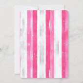 Hübsche Rosa Ice Skate Geburtstag Einladung (Rückseite)