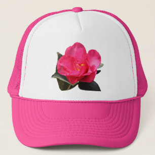 hübsche Rosa Kamelie-Blume Truckerkappe