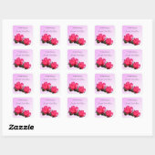 hübsche rosa Kamelien-Blumen Buch Aufkleber (Blatt)