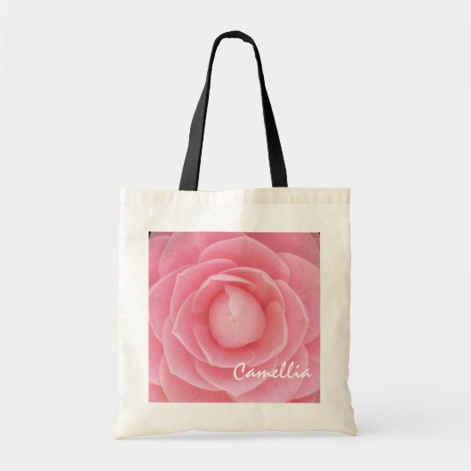 Hübsche rosa Kamelien-Budget-Tasche Tragetasche (Vorne)