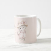 Hübsche rosa Katze Kaffeetasse (VorderseiteRechts)