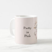 Hübsche rosa Katze Kaffeetasse (Vorderseite Links)