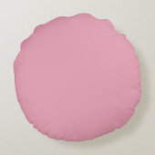Hübsche rosa Katze Rundes Kissen (Rückseite)