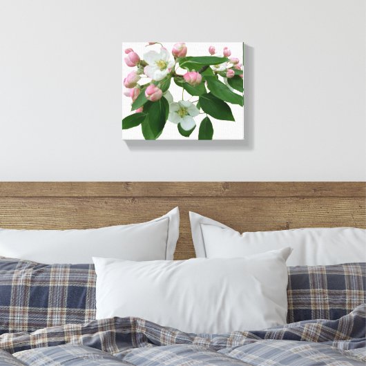 Hübsche Rosa Kirschblüte Blumenblüte schön modern Leinwanddruck (Insitu (Schlafzimmer))