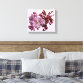 Hübsche Rosa Kirschblüte, schlicht, schön Leinwanddruck (Insitu (Schlafzimmer))