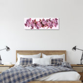Hübsche Rosa Kirschblüte schöne Blumenkunst Leinwanddruck (Insitu (Schlafzimmer))