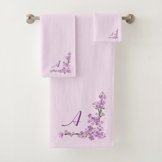 Hübsche rosa Kirschblüten Badhandtuch Set (Insitu)
