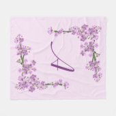 Hübsche rosa Kirschblüten Fleecedecke (Vorderseite (Horizontal))