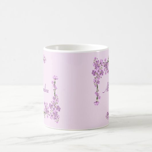 Hübsche rosa Kirschblüten Kaffeetasse (Mittel)
