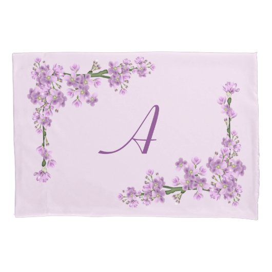Hübsche rosa Kirschblüten Kissenbezug (Vorderseite)