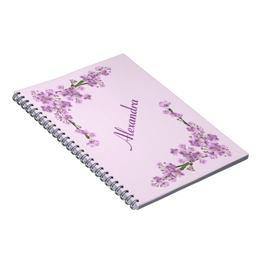 Hübsche rosa Kirschblüten Notizblock (Rechte Seite)