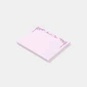 Hübsche rosa Kirschblüten Post-it Klebezettel (angewinkelt)