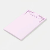 Hübsche rosa Kirschblüten Post-it Klebezettel (angewinkelt)