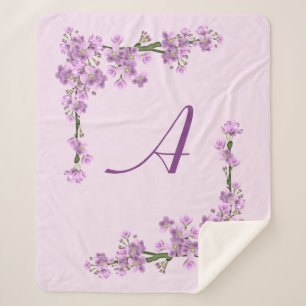 Hübsche rosa Kirschblüten Sherpadecke